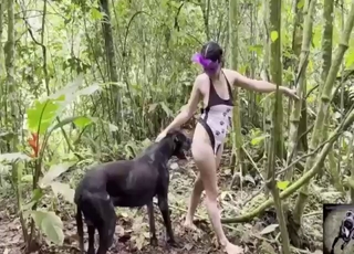 To show what she is missing out on with her dog