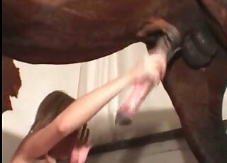 Splendid slut indulges in hardcore zoophile action